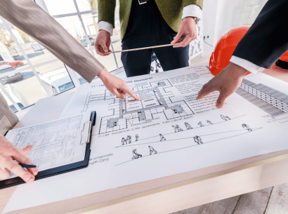 Conceptual sketch of residential villa