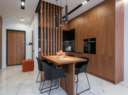 Bespoke wooden dining table set