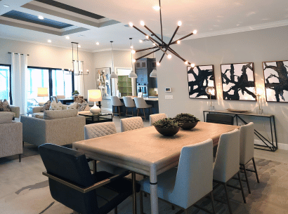 Modern living room interior decor